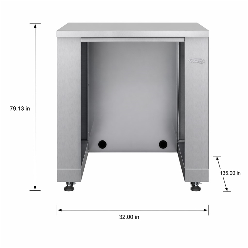 Afuera Living Outdoor Stainless Steel Cabinet for Refrigerator in Modern Finish