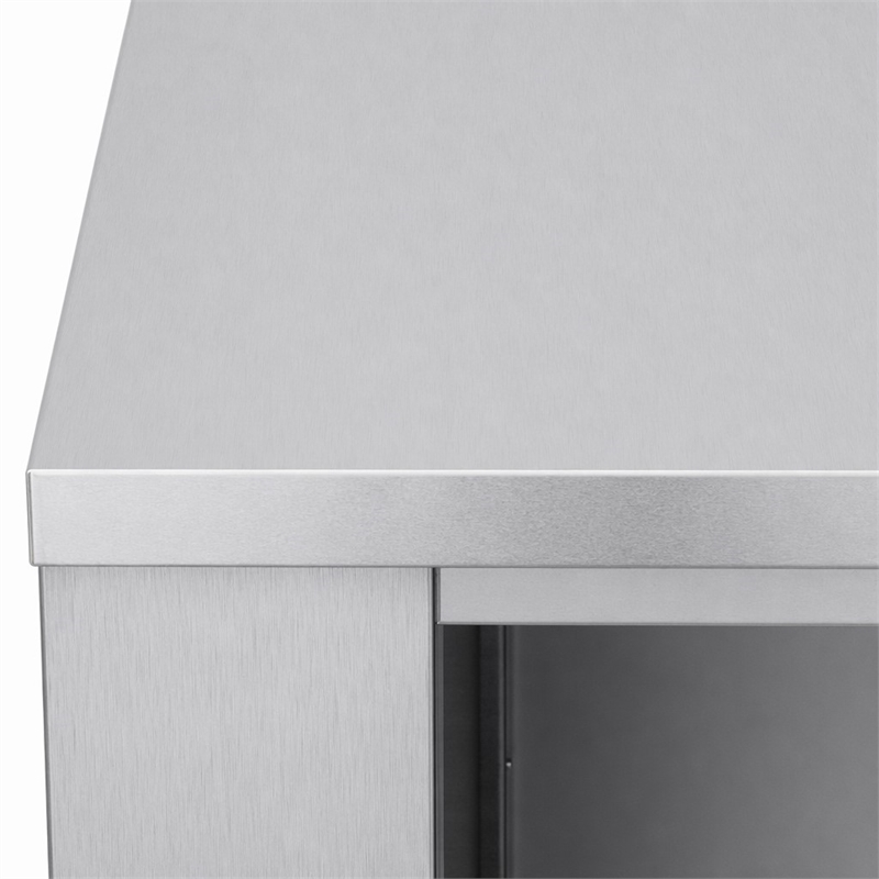 Afuera Living Outdoor Stainless Steel Cabinet for Refrigerator in Modern Finish