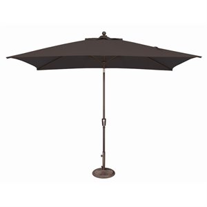 Afuera Living 120&quot Octagon Push Button Tilt Umbrella in Bronze/Black