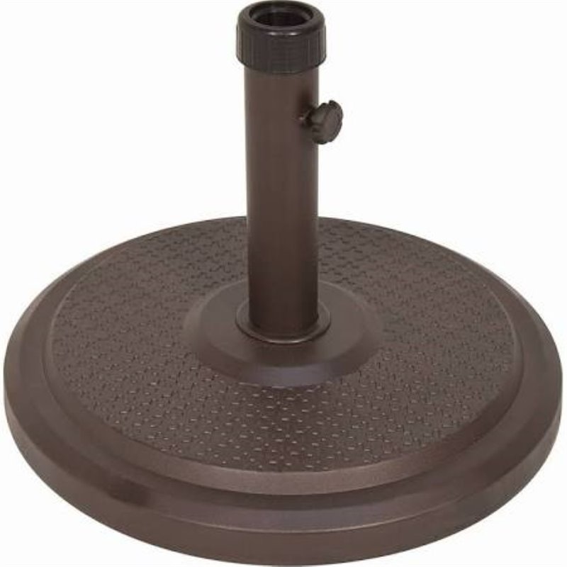 Afuera Living Modern Polycrete Umbrella Base in Bronze Finish