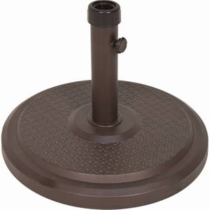 Afuera Living Modern Polycrete Umbrella Base in Bronze Finish