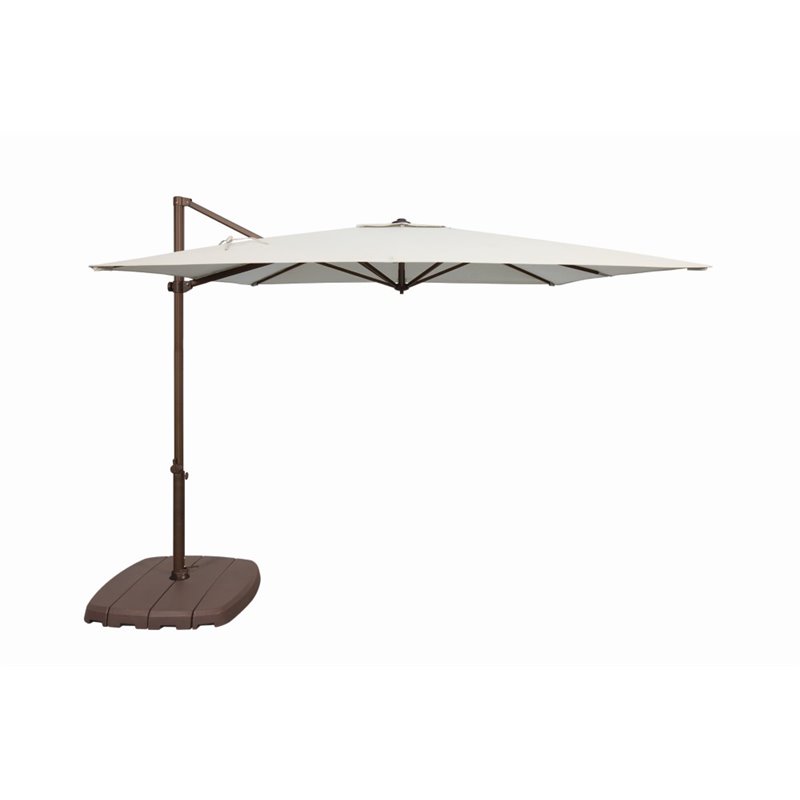 Afuera Living 4-Section Modern Resin Umbrella Base in Bronze Finish