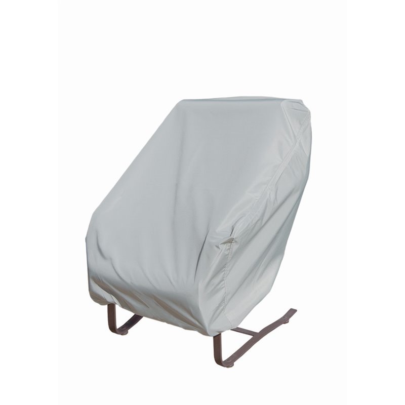 Afuera Living Protective Cover for Lounge Chair with Elastic in Gray
