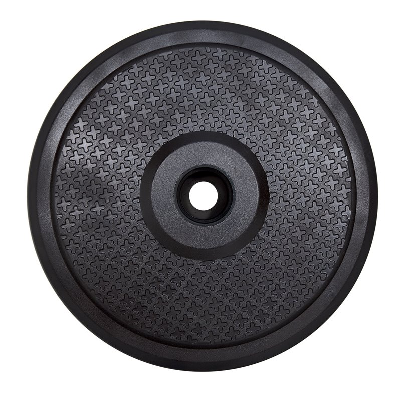 Afuera Living 50 lb Modern Polycrete Umbrella Base in Black Finish