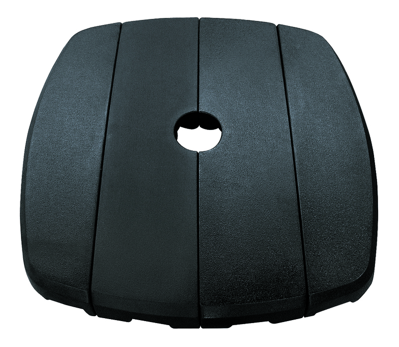 Afuera Living 4-Section Modern Resin Umbrella Base in Black Finish