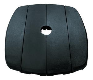 Afuera Living 4-Section Modern Resin Umbrella Base in Black Finish