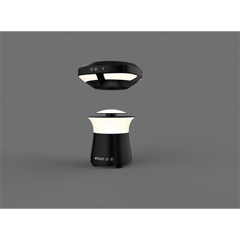 Afuera Living Dual Light & Sound Pod with Bluetooth Speaker in White