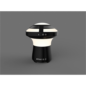 Afuera Living Dual Light & Sound Pod with Bluetooth Speaker in Black