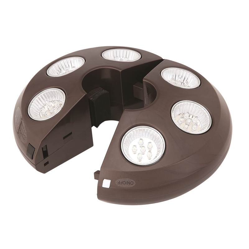 Afuera Living 36 LED Rechargeable Patio Umbrella Light in Bronze