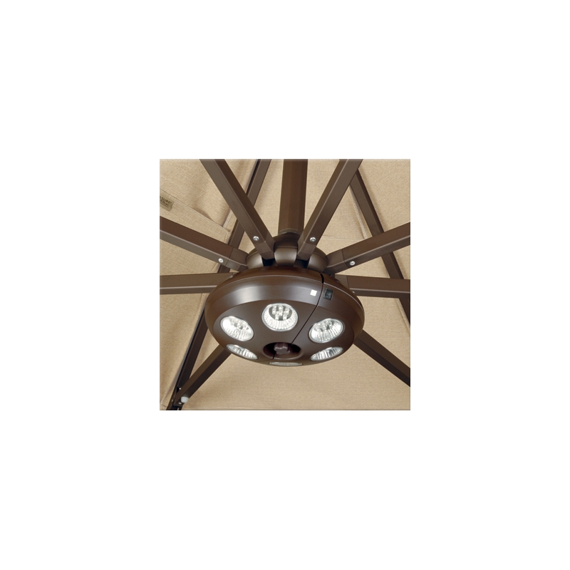 Afuera Living 36 LED Rechargeable Patio Umbrella Light in Bronze