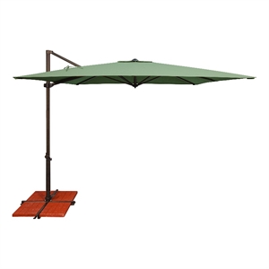 Afuera Living 8.6' Cantilever Umbrella with Cross Bar Stand in Spa