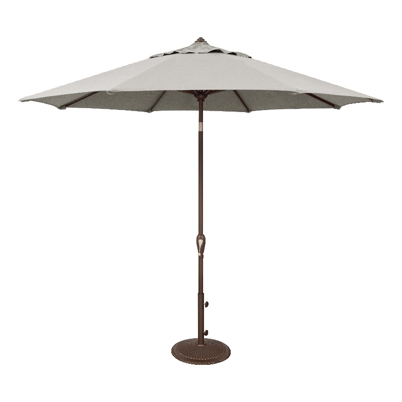 Afuera Living 9' Octagonal Auto Tilt Patio Umbrella in Bronze/Silver