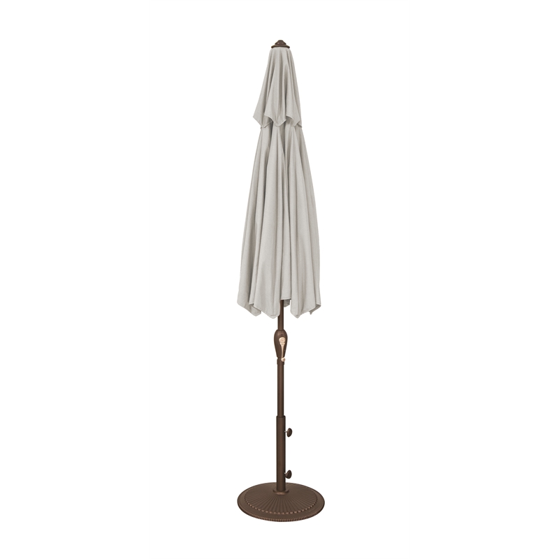 Afuera Living 9' Octagonal Auto Tilt Patio Umbrella in Bronze/Natural