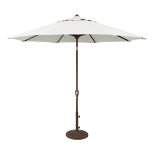 Afuera Living 9' Octagonal Auto Tilt Patio Umbrella in Bronze/Natural