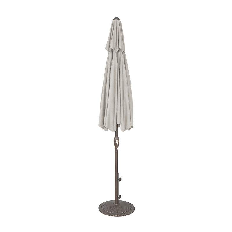 Afuera Living 9' Octagonal Auto Tilt Patio Umbrella in Anthracite/Spa