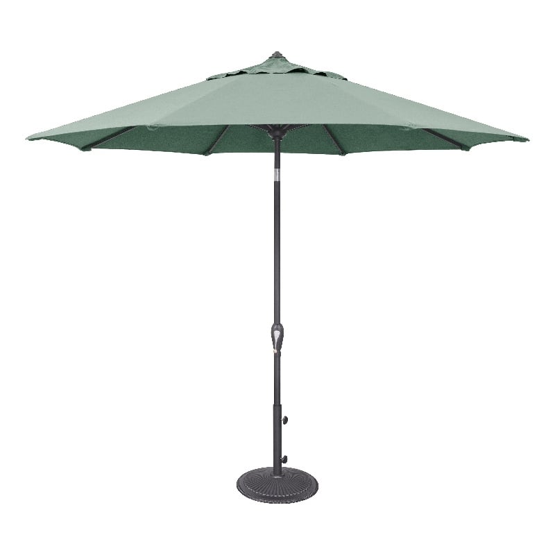Afuera Living 9' Octagonal Auto Tilt Patio Umbrella in Anthracite/Spa