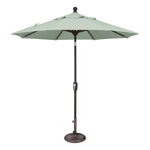 Afuera Living 7.5' Push Button Tilt Umbrella in Bronze/Silver