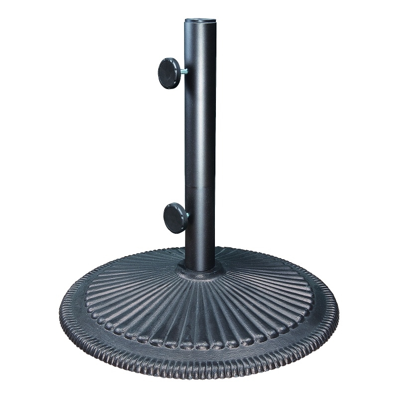 Afuera Living 50 lb Cast Iron Umbrella Base in Anthracite Finish