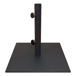 Afuera Living Modern Steel Metal Umbrella Base in Black Finish