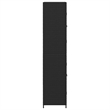 Afuera Living Poly Rattan Garden Storage Cabinet in Black