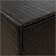 Afuera Living Poly Rattan Garden Storage Cabinet in Black