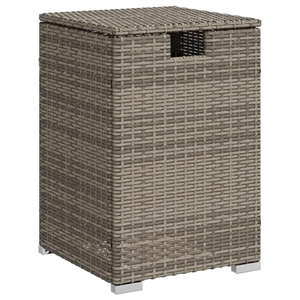 Afuera Living Square Propane Tank Cover Table with Synthetic Rattan