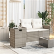 Afuera Living Square Propane Tank Cover Table with Synthetic Rattan