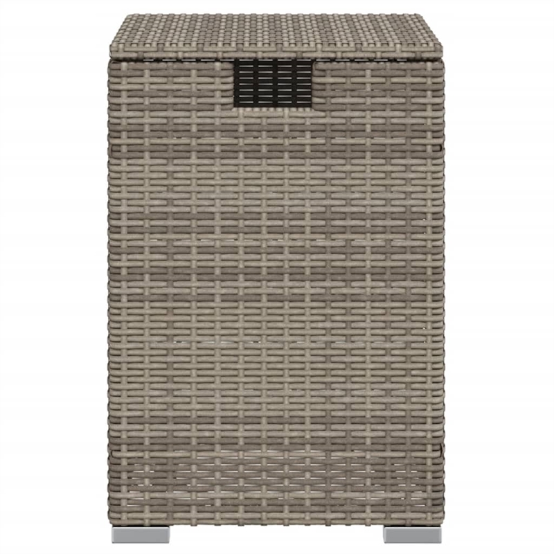 Afuera Living Square Propane Tank Cover Table with Synthetic Rattan
