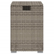 Afuera Living Square Propane Tank Cover Table with Synthetic Rattan
