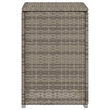 Afuera Living Square Propane Tank Cover Table with Synthetic Rattan