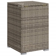 Afuera Living Square Propane Tank Cover Table with Synthetic Rattan