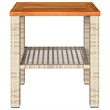 Afuera Living Square Poly Rattan Garden Coffee Table in Beige
