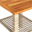 Afuera Living Square Poly Rattan Garden Coffee Table in Beige