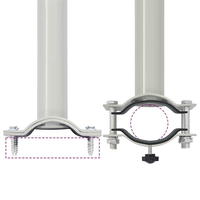 Afuera Living Cream and Grey Retractable Side Awning