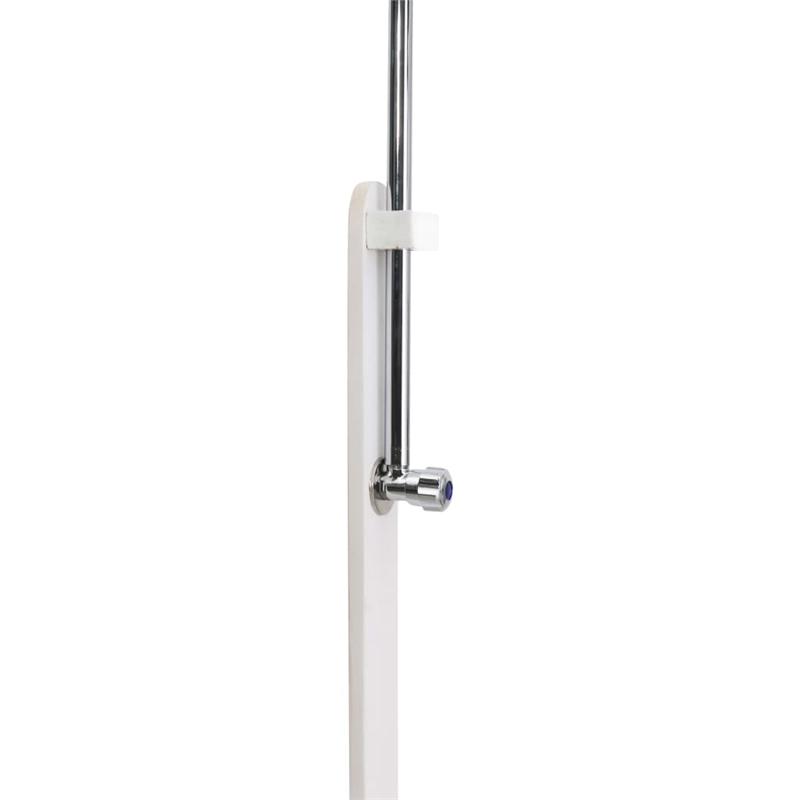 Afuera Living Solid Fir Wood Garden Shower with White Finish
