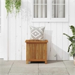 Afuera Living Acacia Wood Storage Box with Rustic Oiled Finish