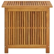 Afuera Living Acacia Wood Storage Box with Rustic Oiled Finish