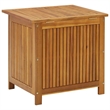 Afuera Living Acacia Wood Storage Box with Rustic Oiled Finish