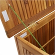 Afuera Living Acacia Wood Storage Box with Rustic Oiled Finish