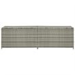 Afuera Living Poly Rattan Storage Chest with Zipper Closure in Grey