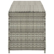 Afuera Living Poly Rattan Storage Chest with Zipper Closure in Grey