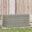 Afuera Living Gray Poly Rattan Patio Storage Box with Elevated Feet Design