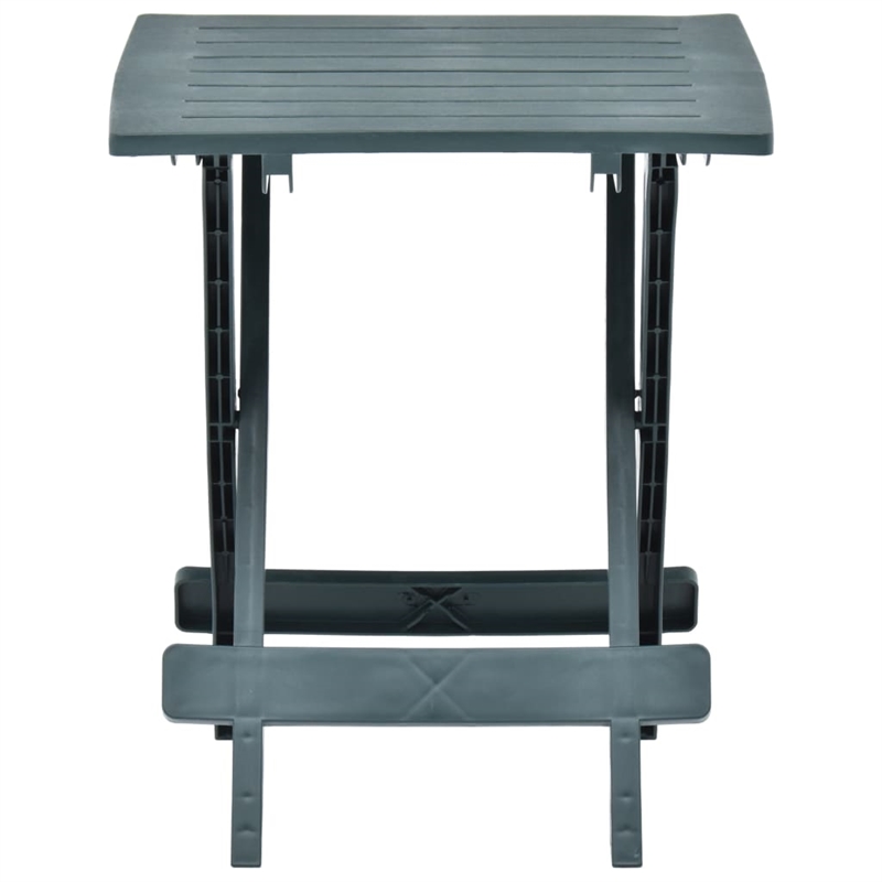 Afuera Living Plastic Foldable Garden Dining Table in Green