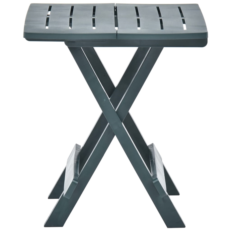 Afuera Living Plastic Foldable Garden Dining Table in Green