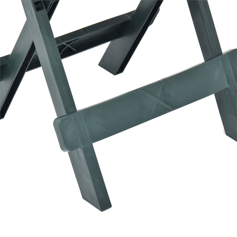 Afuera Living Plastic Foldable Garden Dining Table in Green