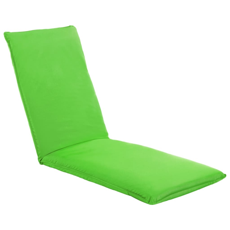 Afuera Living Foldable Sun Lounger in Green with Steel Frame