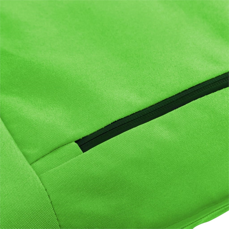 Afuera Living Foldable Sun Lounger in Green with Steel Frame