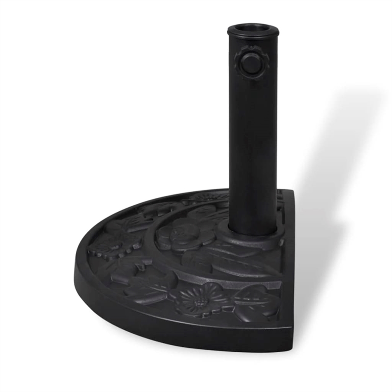Afuera Living Heavy-Duty Resin and Steel Parasol Base in Black