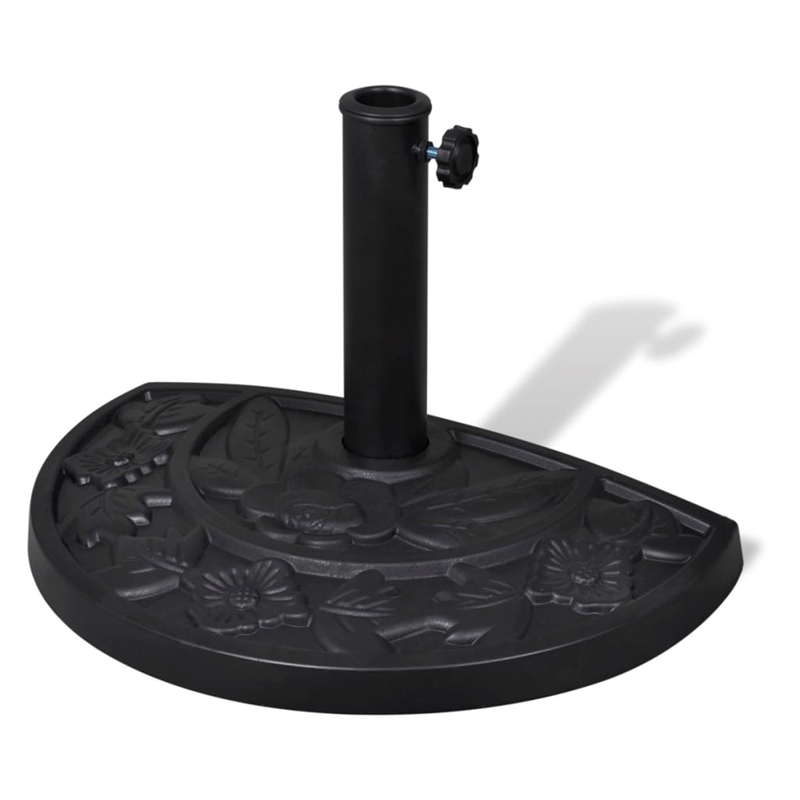 Afuera Living Heavy-Duty Resin and Steel Parasol Base in Black