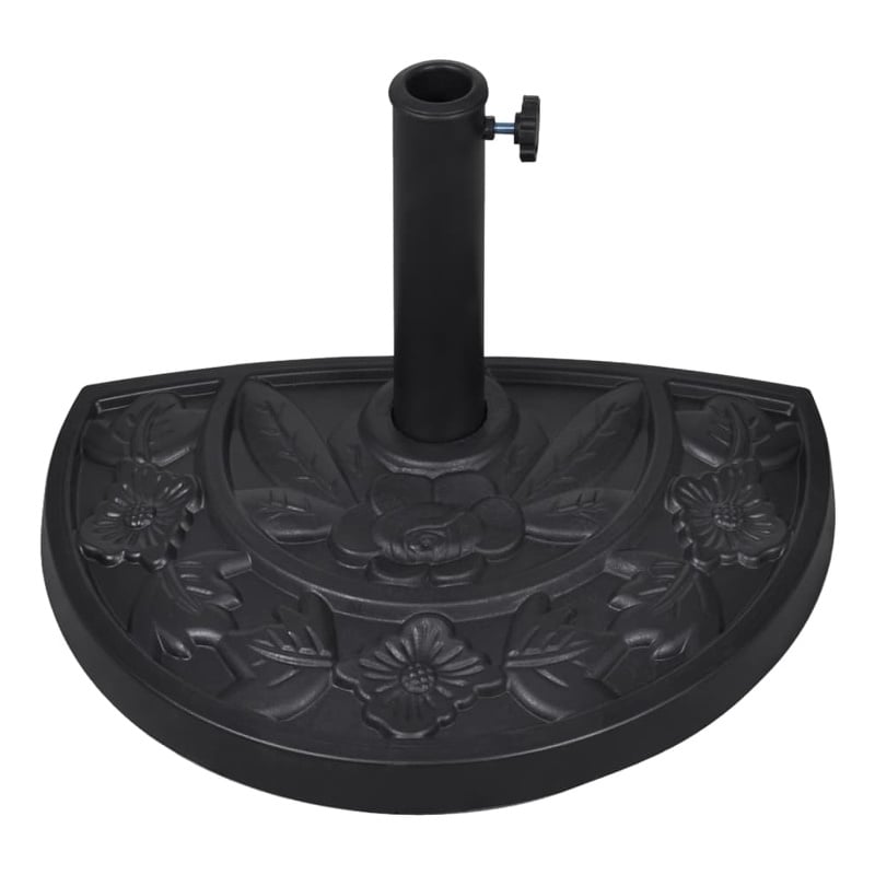 Afuera Living Heavy-Duty Resin and Steel Parasol Base in Black